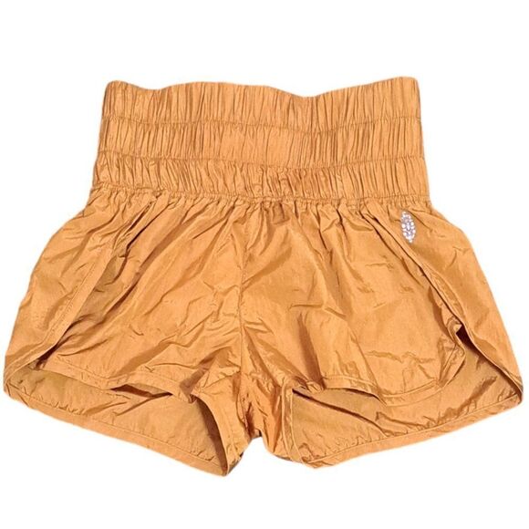 Free People Movement Way Home Shorts Women's Army Orange Sport Gym XS - Picture 2 of 6